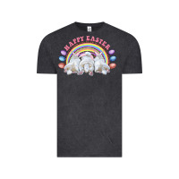 Vintage Black Happy easter bunny tails Vintage Tee - RanaPortraitStore