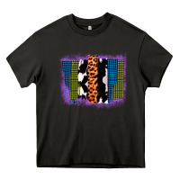 Asphalt Purple Glitter Western Farm Life Brush Strokes Heavy Core Tee - Bettercallsaul