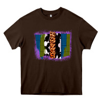 Chocolate Brown Purple Glitter Western Farm Life Brush Strokes Heavy Core Tee - Bettercallsaul