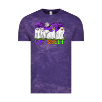 Cat Sheet Ghost Cats Halloween Vintage Tee | Teevron
