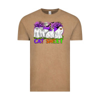 Vintage Coffee cat sheet ghost cats halloween Vintage Tee - CowGirlArtShop