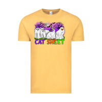 Vintage Mustard cat sheet ghost cats halloween Vintage Tee - CowGirlArtShop