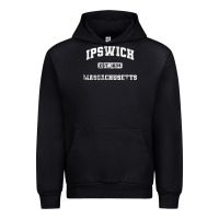 Black ipswich massachusetts ma vintage state athletic style Urban Hoodie - trangStudio
