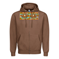 Chestnut Thick Thighs Pumpkin Pies Zipper Hoodie - Artiststas