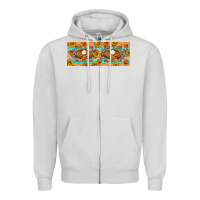Dove Grey Thick Thighs Pumpkin Pies Zipper Hoodie - Artiststas