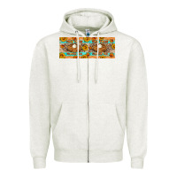 Oatmeal Heather Thick Thighs Pumpkin Pies Zipper Hoodie - Artiststas