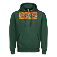 Sports Green Thick Thighs Pumpkin Pies Zipper Hoodie - Artiststas