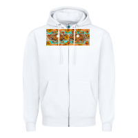 White Thick Thighs Pumpkin Pies Zipper Hoodie - Artiststas