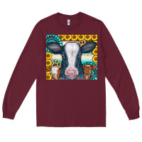 Cows Gemstone Sunflowers Tumbler Long Sleeve Tee | Teevron