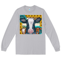 Moon Dust Cows Gemstone Sunflowers Tumbler Long Sleeve Tee - CowCowDesign