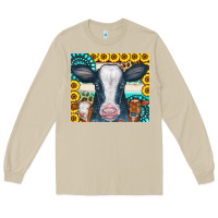 Mushroom Cows Gemstone Sunflowers Tumbler Long Sleeve Tee - CowCowDesign