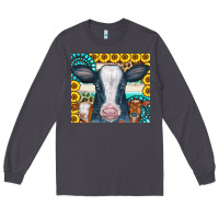 Smoke Cows Gemstone Sunflowers Tumbler Long Sleeve Tee - CowCowDesign