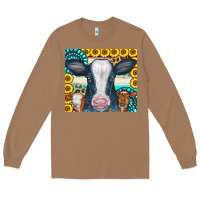 Toasted Coconut Cows Gemstone Sunflowers Tumbler Long Sleeve Tee - CowCowDesign