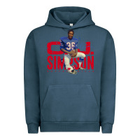 Pigment Midnight Navy O.J. Simpson Urban Hoodie - trangStudio