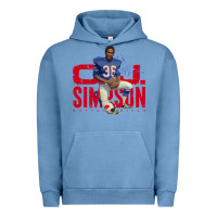 Pigment Pebble Blue O.J. Simpson Urban Hoodie - trangStudio