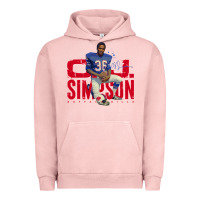 Pigment Salmon O.J. Simpson Urban Hoodie - trangStudio