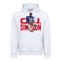 White O.J. Simpson Urban Hoodie - trangStudio