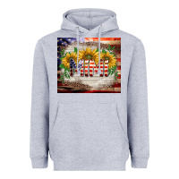 Heather Grey patriotic mimi tumbler Heavyweight Hoodie - BarkalooDesign