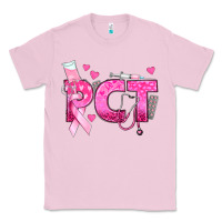 Bubblegum Pink breast cancer pct patient care technician Classic Tee - texasbilliewilder