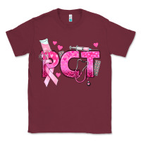 Burgundy breast cancer pct patient care technician Classic Tee - texasbilliewilder