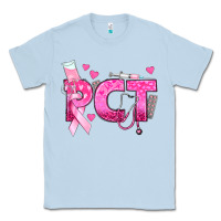 Dusty Blue breast cancer pct patient care technician Classic Tee - texasbilliewilder