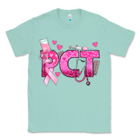 Seafoam breast cancer pct patient care technician Classic Tee - texasbilliewilder