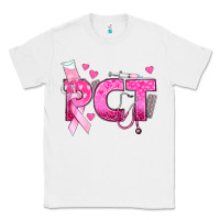 White breast cancer pct patient care technician Classic Tee - texasbilliewilder
