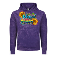 Cloud Purple Blessed mom Vintage Hoodie - CowGirlArtShop