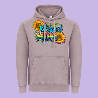 Blessed Mom Vintage Hoodie Designed By Cowgirlartshop