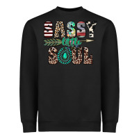 Black sassy little soul Heavyweight Sweatshirt - CowhideDigitalArt