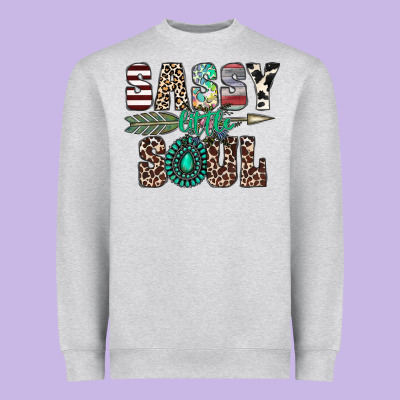 Sassy Little Soul Heavyweight Sweatshirt Designed By Cowhidedigitalart