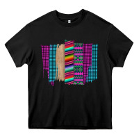 Black Western Farm Life Serape Brush Stroke Heavy Core Tee - Bettercallsaul