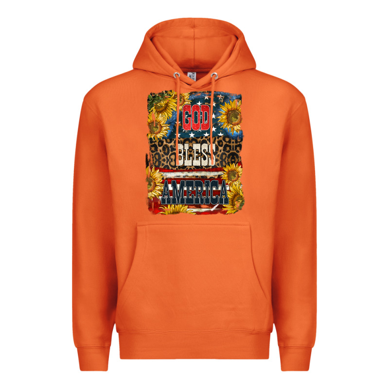 Western God Bless America 4th Of July Premium Hoodie by LillyAllenDesigns | Teevron
