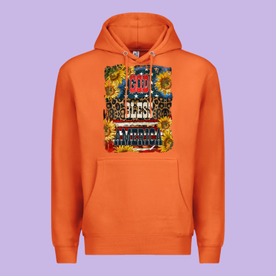 Western God Bless America 4th Of July Premium Hoodie Designed By Lillyallendesigns