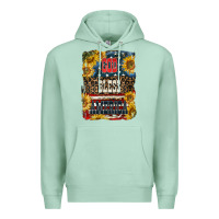 Seafoam Western God Bless America 4th of July Premium Hoodie - LillyAllenDesigns