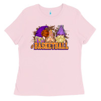 Bubblegum Pink Basketball gnomes Ladies Tee - NancyCooperArtShop
