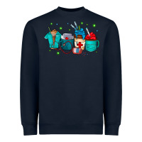 Navy nurse drink coffee Heavyweight Sweatshirt - CowhideDigitalArt
