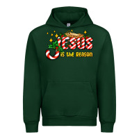 Forest Green jesus is the reason with christmas candy ado Urban Hoodie - AdoDesignShop