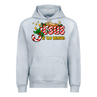 Heather Grey jesus is the reason with christmas candy ado Urban Hoodie - AdoDesignShop