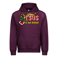 Mauve Wine jesus is the reason with christmas candy ado Urban Hoodie - AdoDesignShop