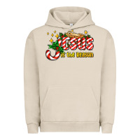 Pigment French Oak jesus is the reason with christmas candy ado Urban Hoodie - AdoDesignShop