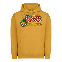 Pigment Peanut Butter jesus is the reason with christmas candy ado Urban Hoodie - AdoDesignShop