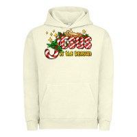 Pigment Pistachio jesus is the reason with christmas candy ado Urban Hoodie - AdoDesignShop