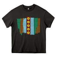 Asphalt Western Sunflower Farm Life Brush Strokes Heavy Core Tee - Bettercallsaul