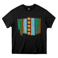 Black Western Sunflower Farm Life Brush Strokes Heavy Core Tee - Bettercallsaul