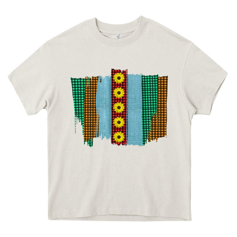 Western Sunflower Farm Life Brush Strokes Heavy Core Tee by Bettercallsaul | Teevron