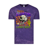 Cloud Purple happy haunting and to all a good fright Vintage Tee - CowGirlArtShop