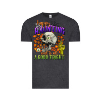 Vintage Black happy haunting and to all a good fright Vintage Tee - CowGirlArtShop