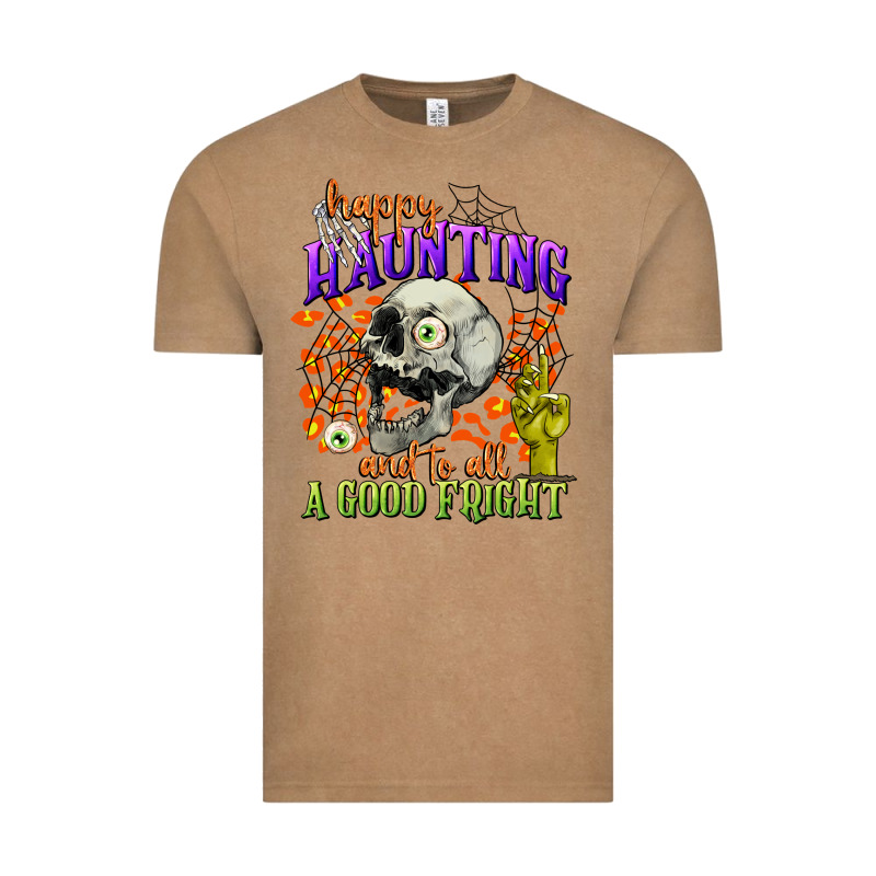 Happy Haunting And To All A Good Fright Vintage Tee by CowGirlArtShop | Teevron