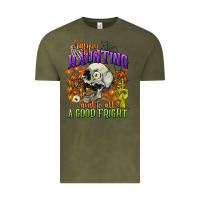 Vintage Olive happy haunting and to all a good fright Vintage Tee - CowGirlArtShop